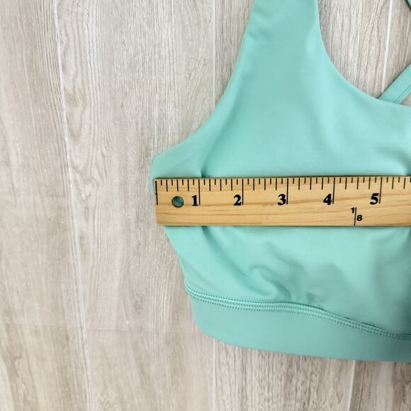 Lululemon Energy Bra Luxtreme Size 8 B/C Cup Fresh Teal Yoga Padded Workout Gym - Picture 9 of 10